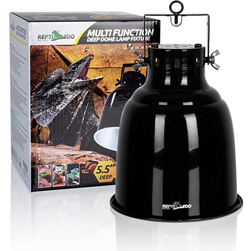 ReptiZoo Multifunction Deep Dome Lamp Fixture (Fully covers UVB bulbs) 1