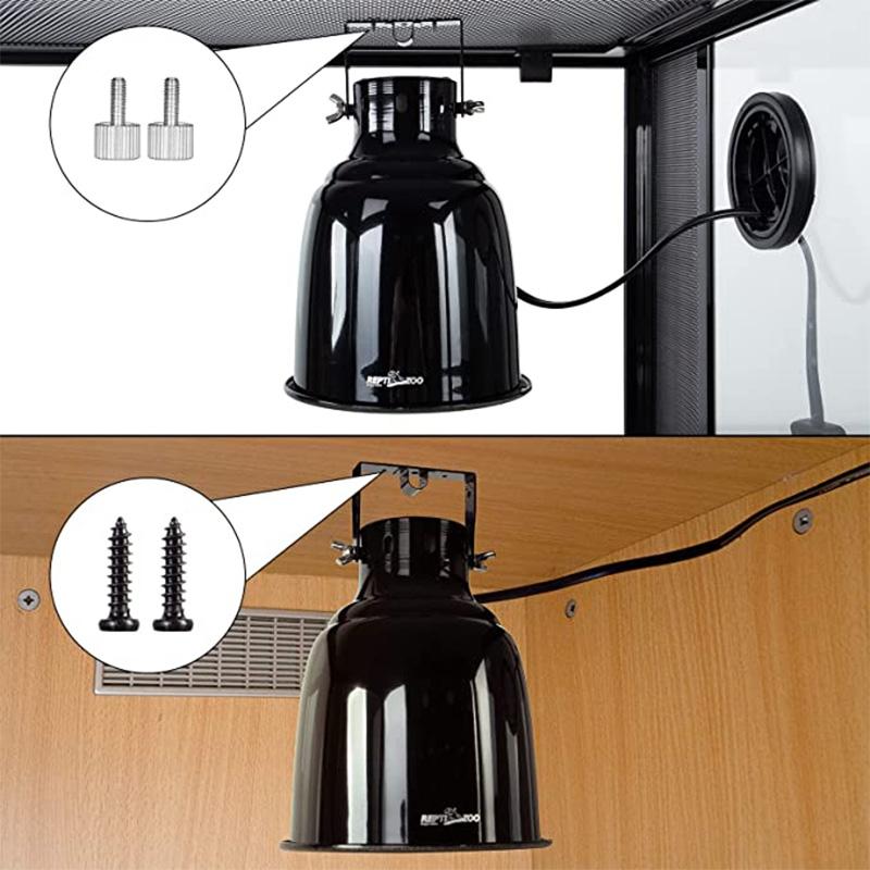 ReptiZoo Multifunction Deep Dome Lamp Fixture (Fully covers UVB bulbs) 2